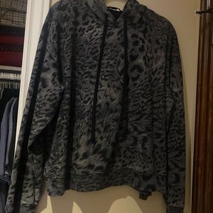 All Saints Crop Hoodie EUC